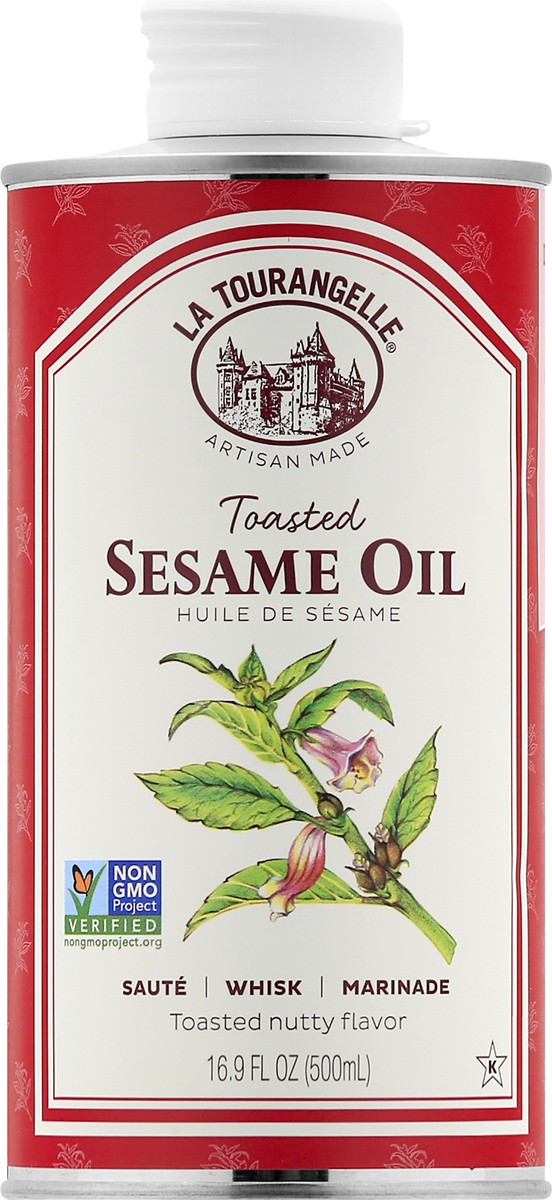 slide 1 of 12, La Tourangelle Toasted Sesame Oil 16.9 oz, 16.9 fl oz