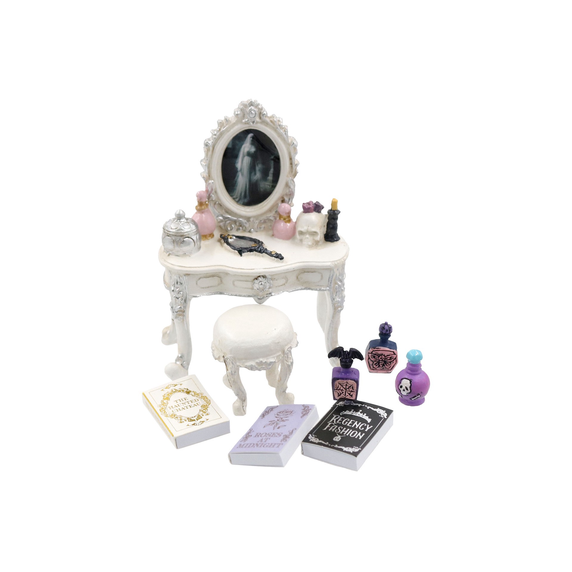 slide 2 of 3, Mini Vanity & Chair Set By Ashland, 3.7 in x 2.5 in x 1.5 in