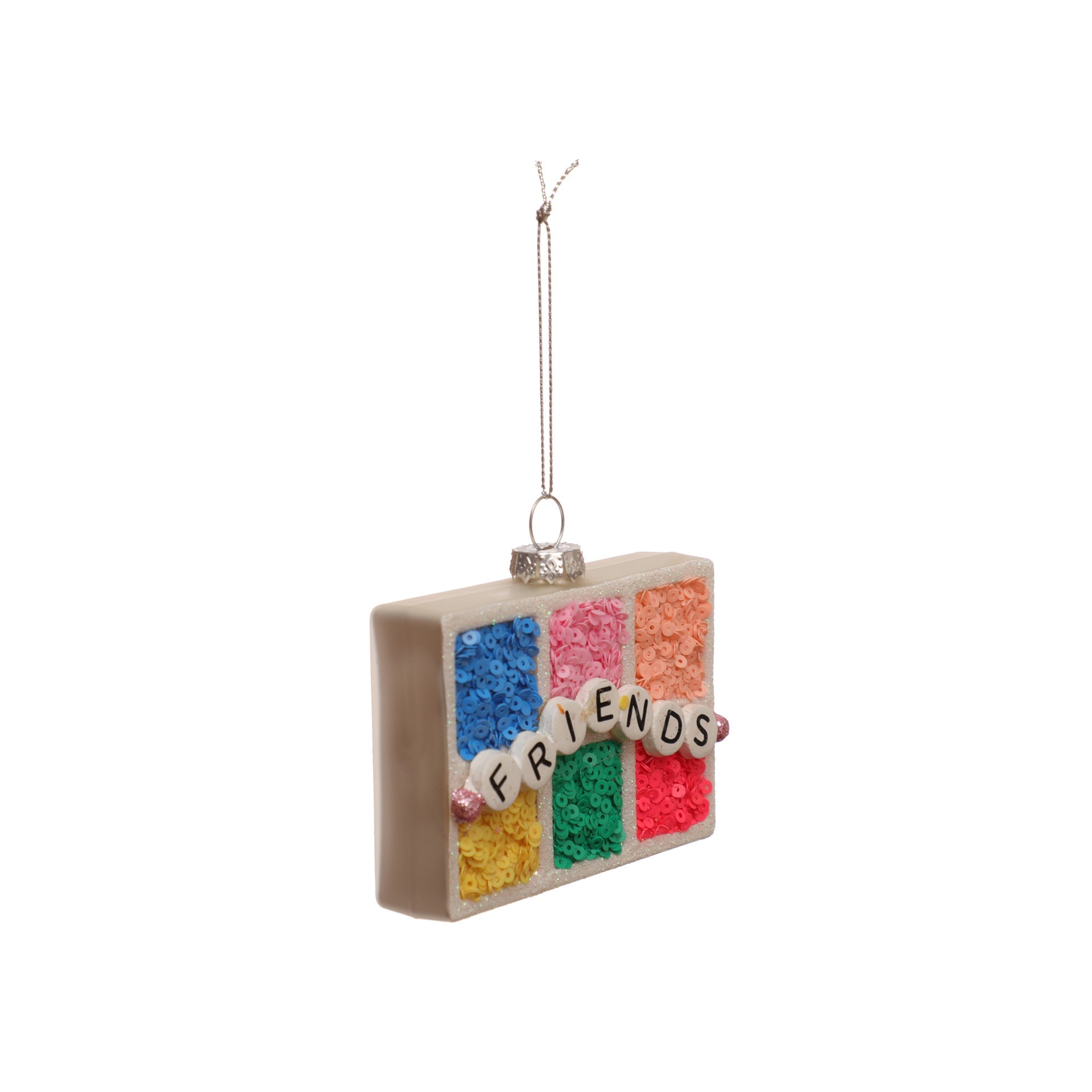 slide 3 of 3, 3.5" Friends Makeup Container Glass Ornament By Ashland, 3.5 in x 1 in x 3.25 in