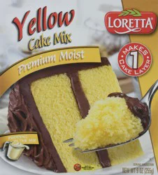 Loretta Yellow Premium Moist Cake Mix 9 oz