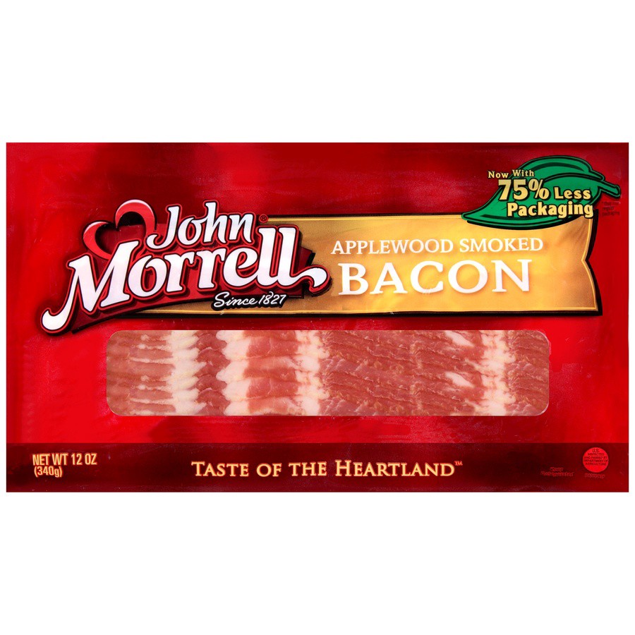 slide 1 of 7, John Morrell Applewood Bacon, 12 oz