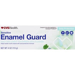 slide 1 of 1, CVS Health Enamel Guard Fluoride Toothpaste, Daily Protection, Mint, 4 Oz, 1 ct
