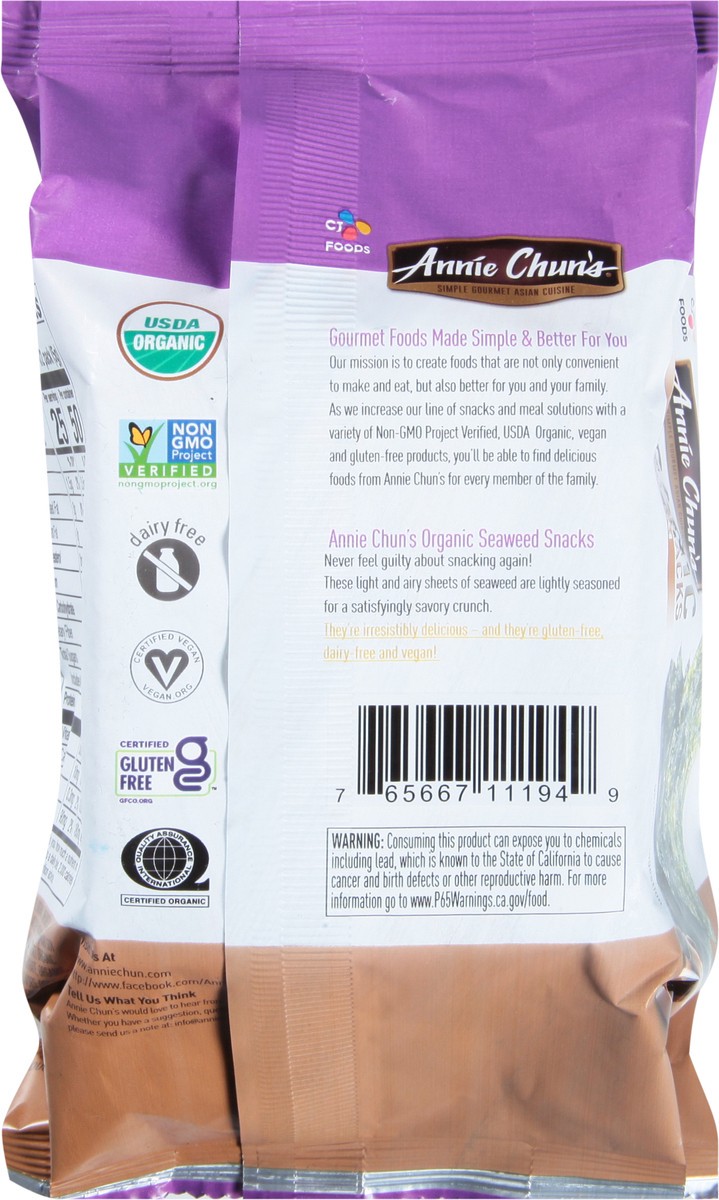 slide 5 of 12, Annie Chun's Organic Seaweed Teriyaki, 0.02 lb