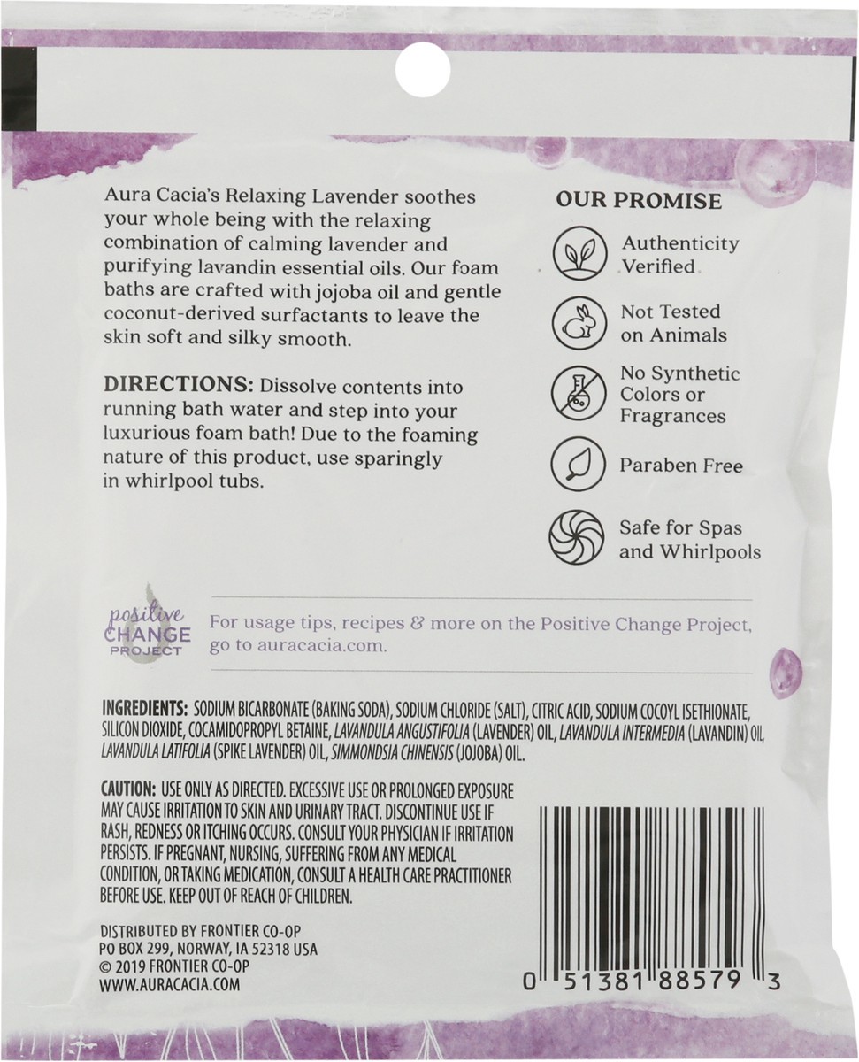 slide 4 of 9, Aura Cacia Relaxing Lavender Aromatherapy Foam Bath, 2.5 oz