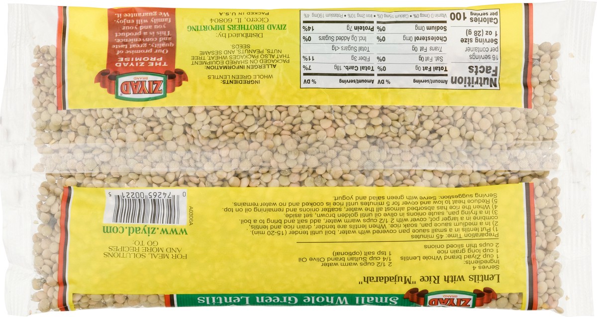 slide 12 of 14, Ziyad Small Whole Lentils, 16 oz