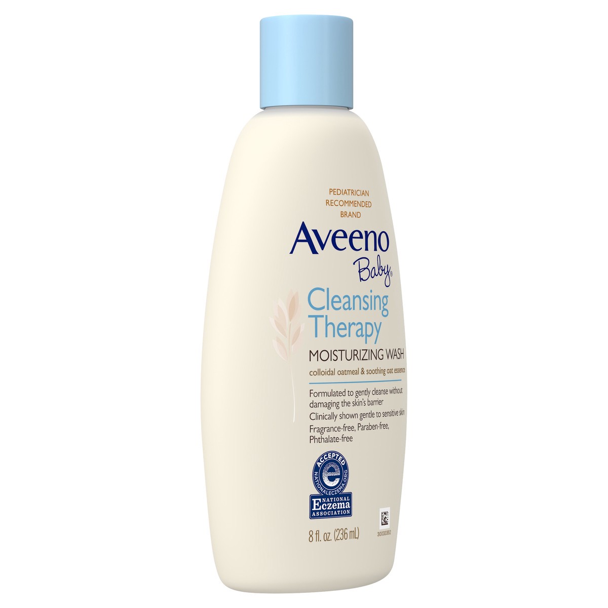 slide 2 of 9, Aveeno Cleansing Therapy Moisturizing Body Bath Wash, Soothing Natural Colloidal Oatmeal for Sensitive Skin & Baby Eczema Relief, Hypoallergenic, Paraben- & Phthalate-Free, 8 fl. oz, 8 fl oz