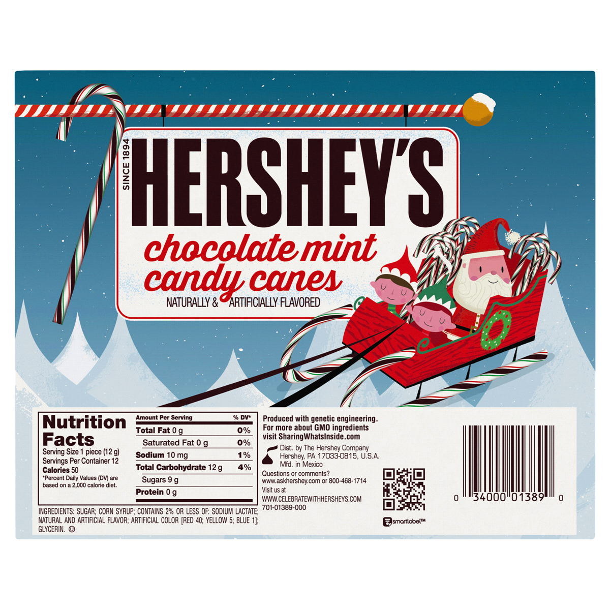 Hershey's Holiday Candy Canes In Mint Chocolate Flavor 5.28 oz | Shipt