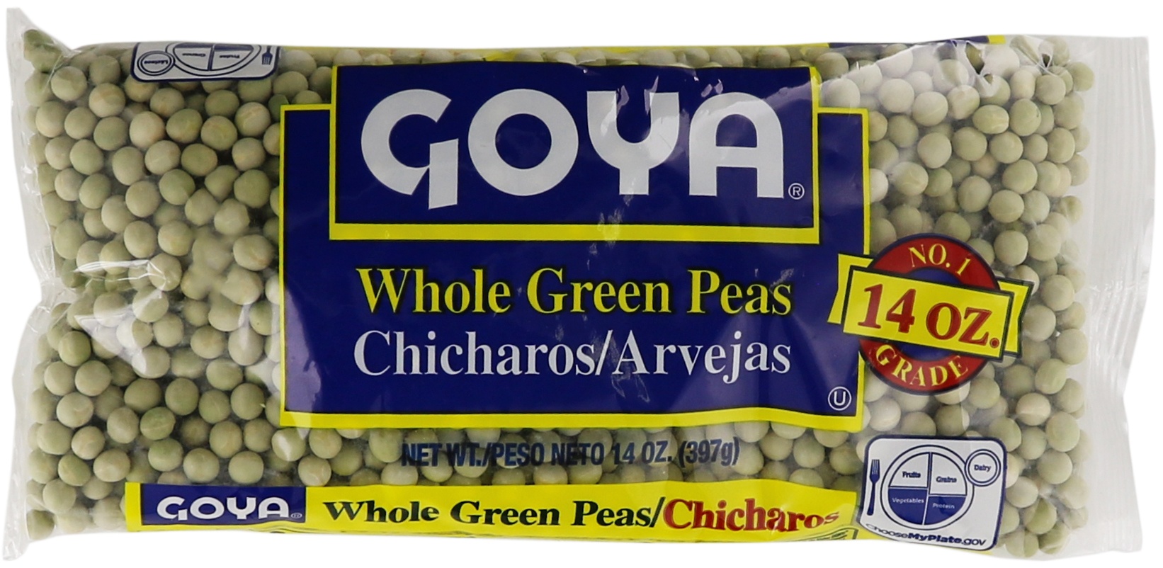 slide 1 of 1, Goya Whole Green Peas 14 Oz, 1 ct