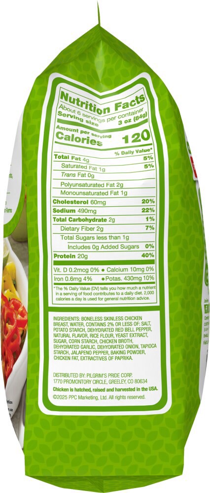 slide 4 of 4, Just Bare® Spicy Oven Roasted Chicken Breast Bites, 19.2 oz