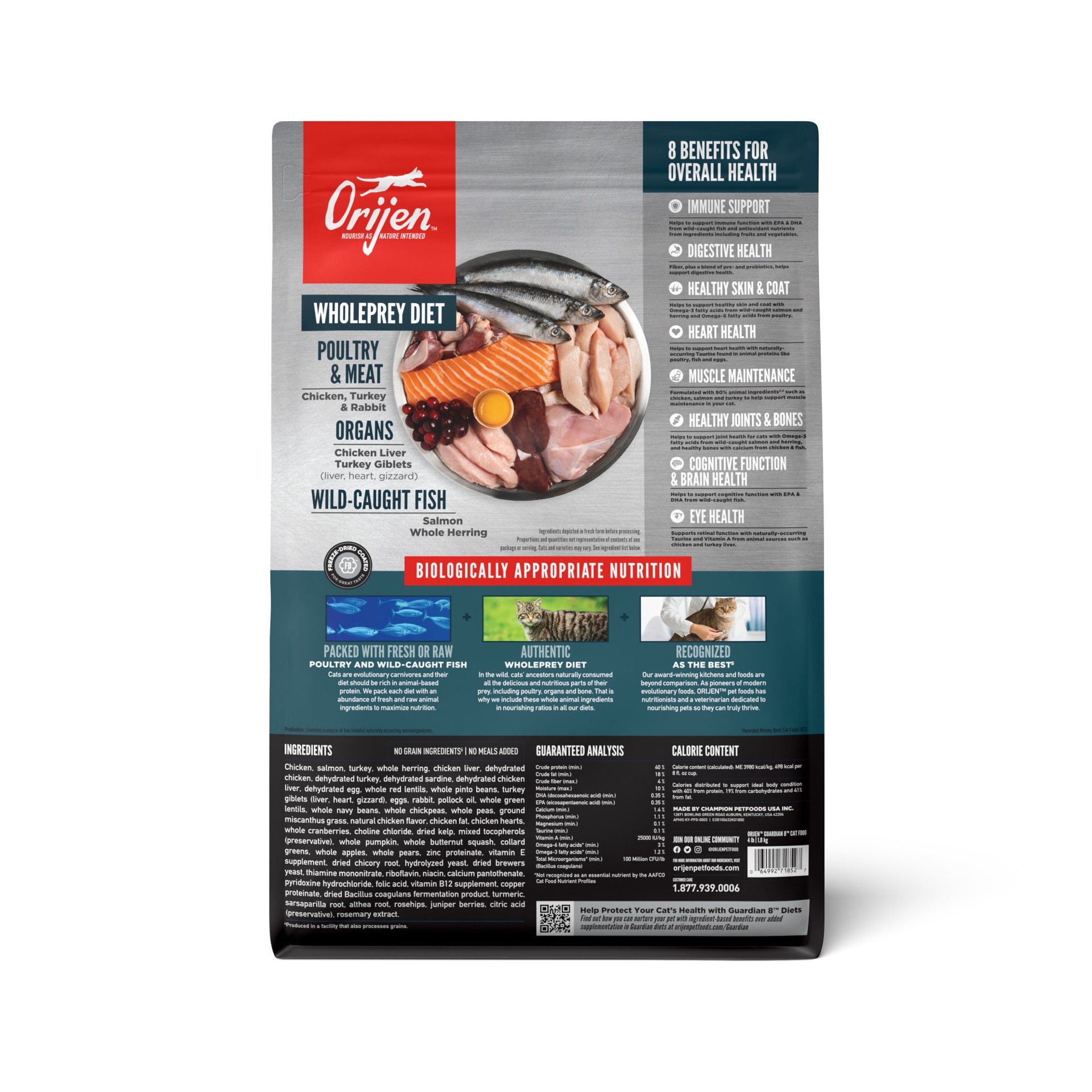 slide 2 of 3, Orijen Guardian 8 Cat 4Lb, 4 lb