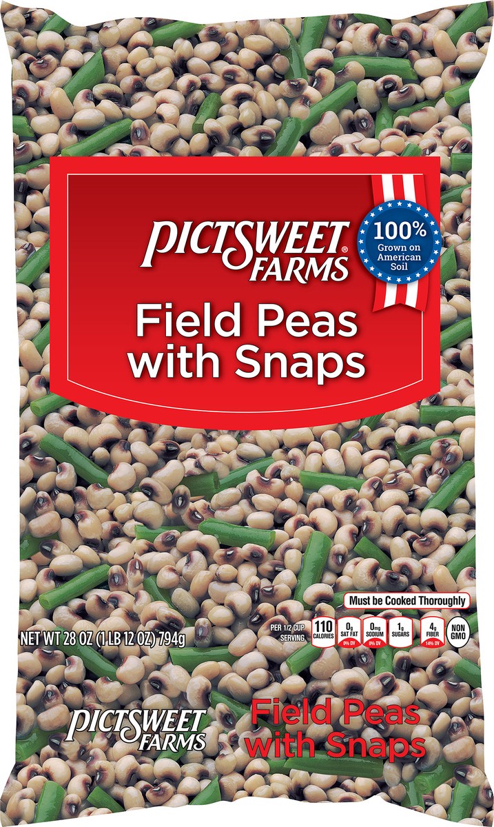 slide 7 of 9, PictSweet Field Peas, 28 oz