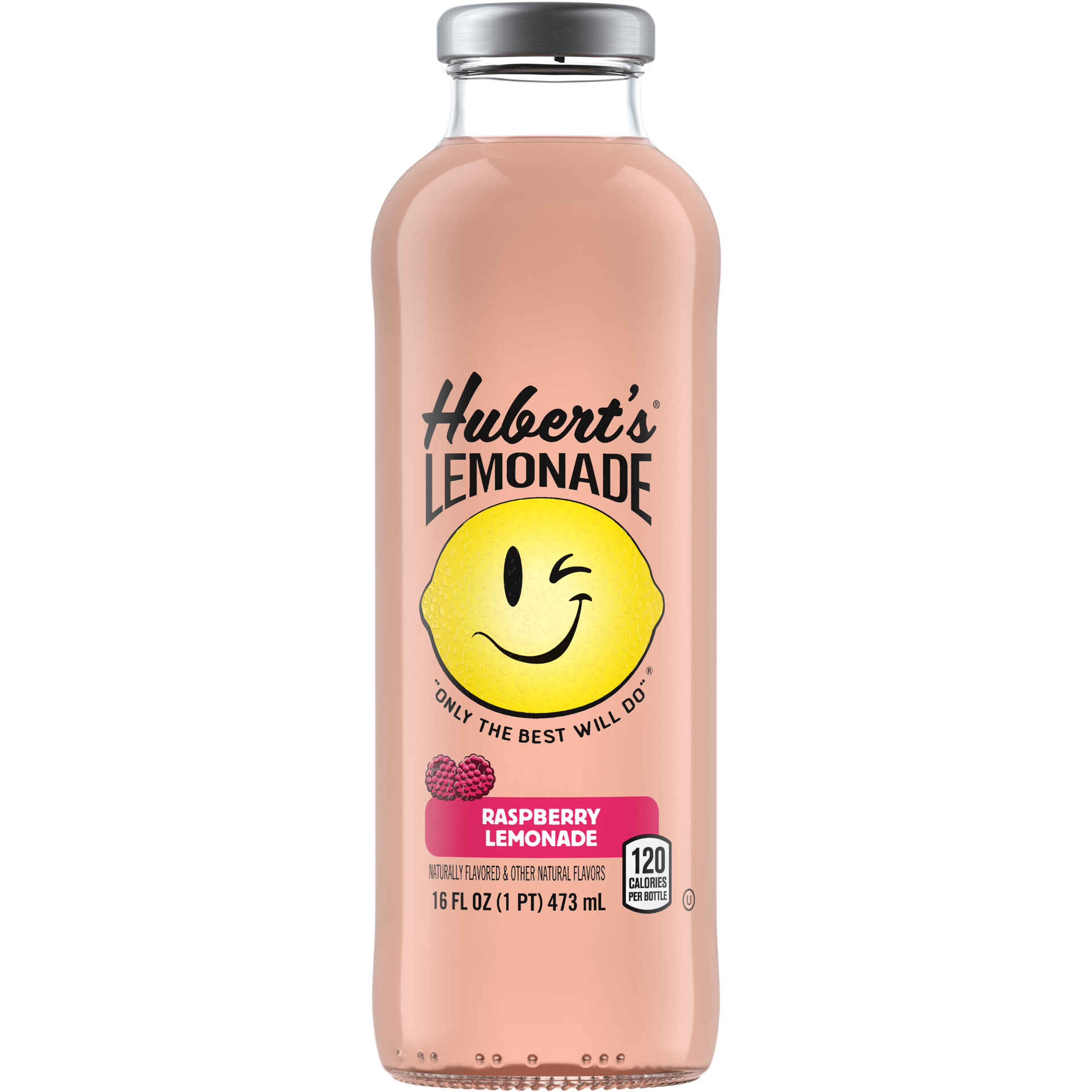 slide 1 of 5, Hubert's Hubert Raspberry Lemonade - 16 fl oz, 16 oz