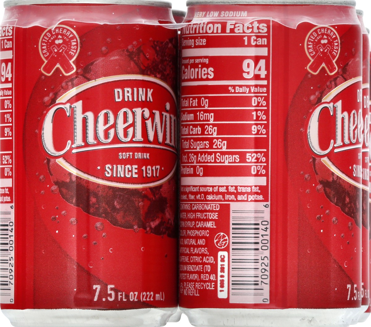 slide 9 of 13, Cheerwine Soft Drink - 6 ct, 6 ct