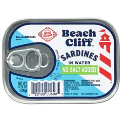 Beach Cliff In Water Wild Caught Sardines