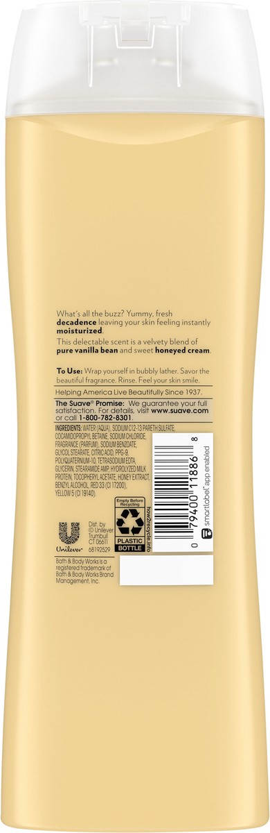 slide 5 of 5, Suave Milk & Honey Essentials Body Wash, 15 fl oz