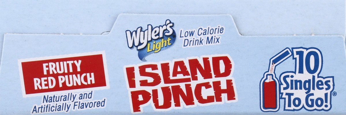 slide 8 of 10, Wyler's Hawaiian Punch Island Punch Fruity Red Water Enhancer, 10 ct