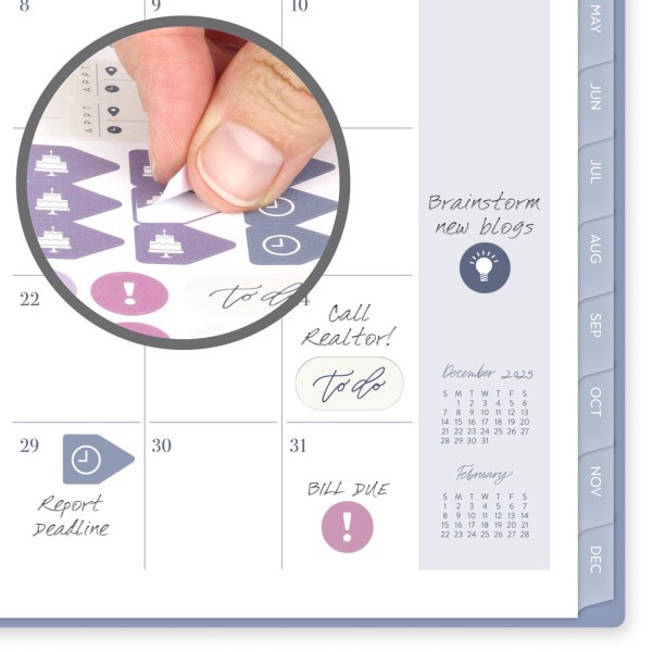 slide 5 of 10, Cambridge Leah Bisch™ for Cambridge® Weekly Monthly Planners, Ciara Floral, 1 ct