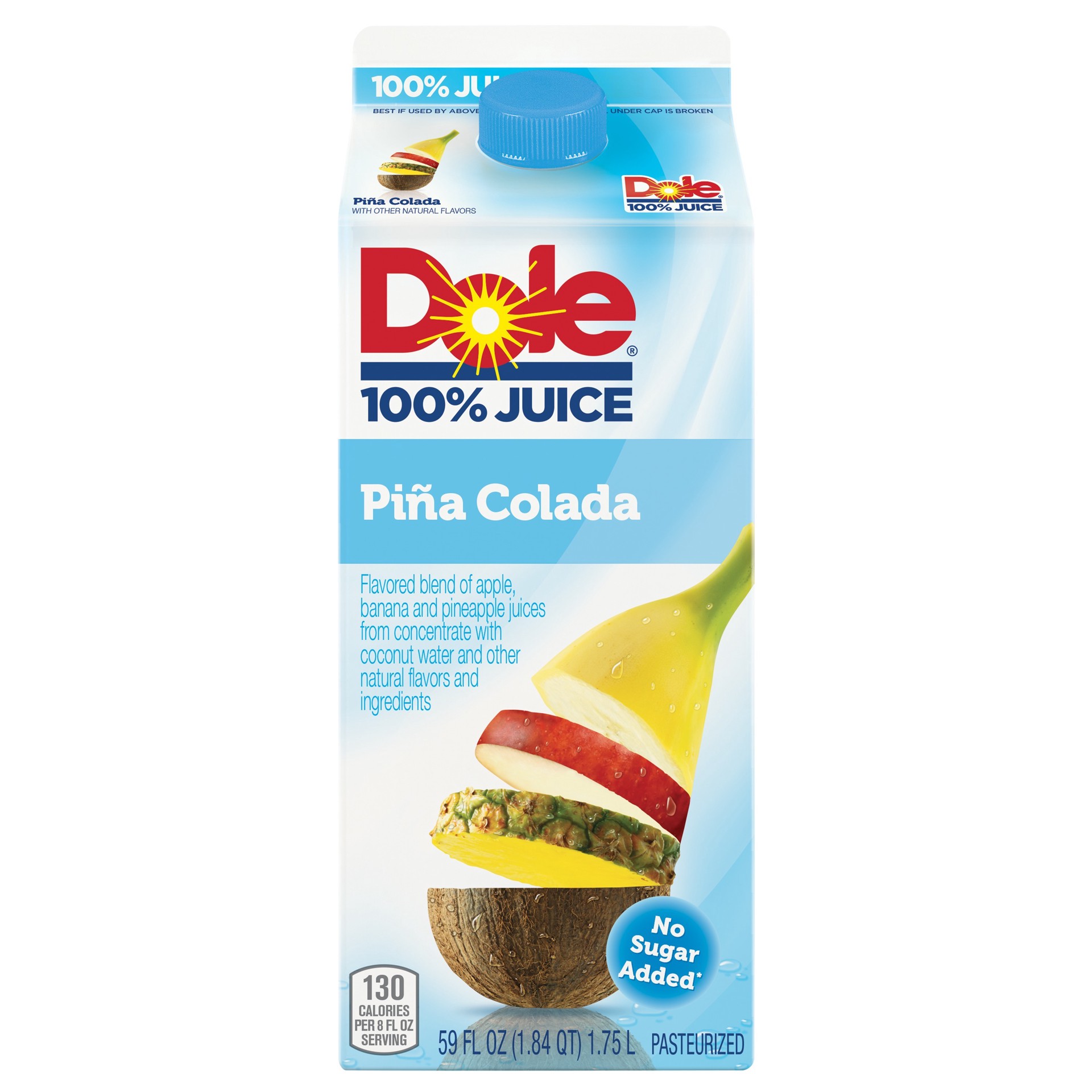 slide 1 of 4, Dole 100% Juice Flavored Blend Of Juices Pina Colada - 59 oz, 59 oz