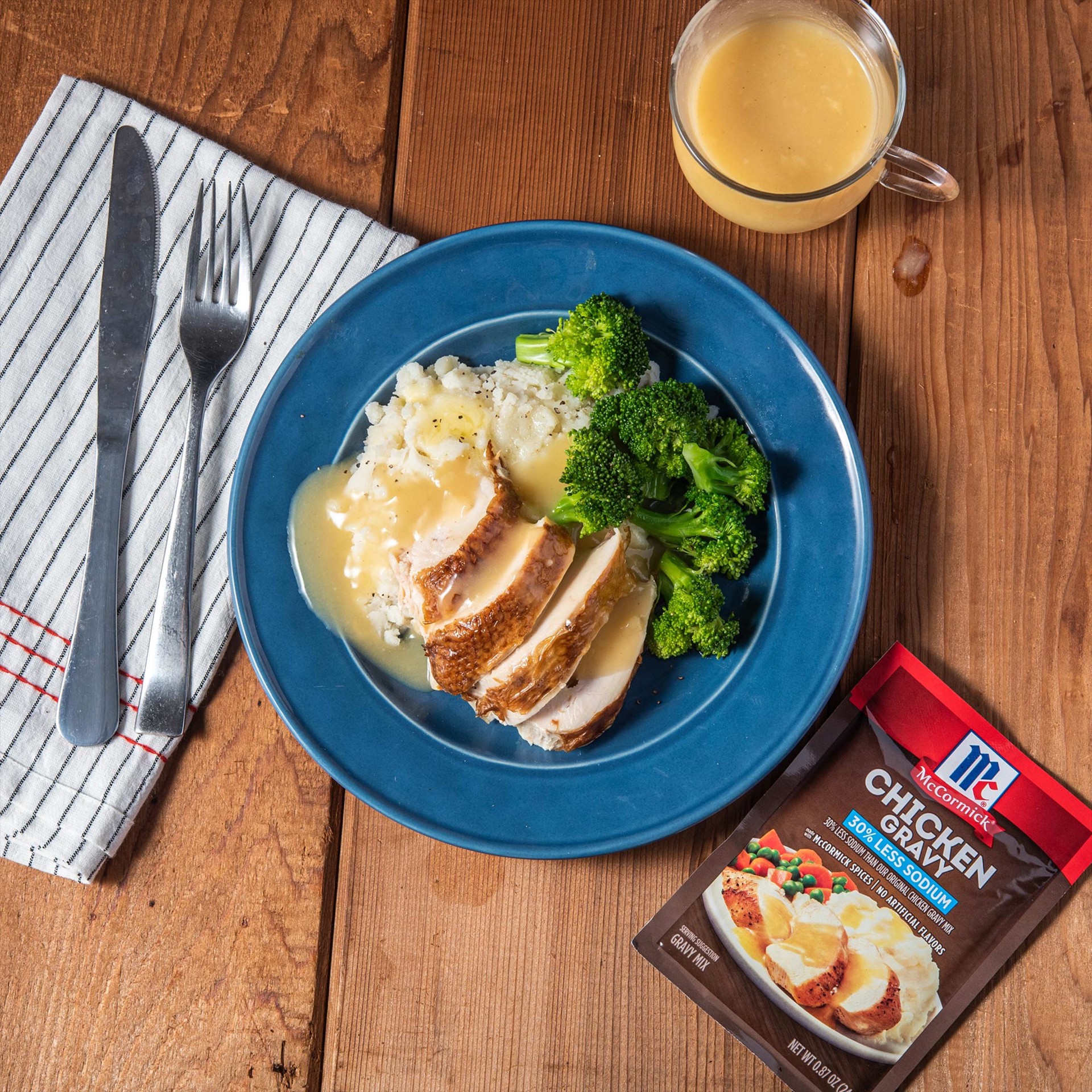 slide 3 of 5, McCormick Gravy Mix - Chicken 30% Less Sodium, 0.87 oz