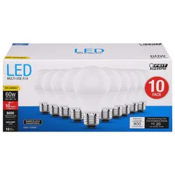 Feit Electric 60 Watts LED Daylight Bulbs 10 ea
