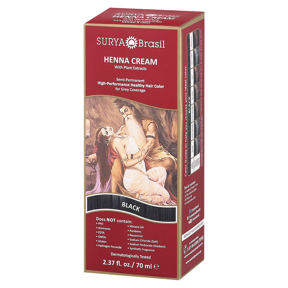 slide 8 of 9, Surya Brasil Black Henna Cream with Plant Extracts 2.37 fl oz, 2.37 fl oz