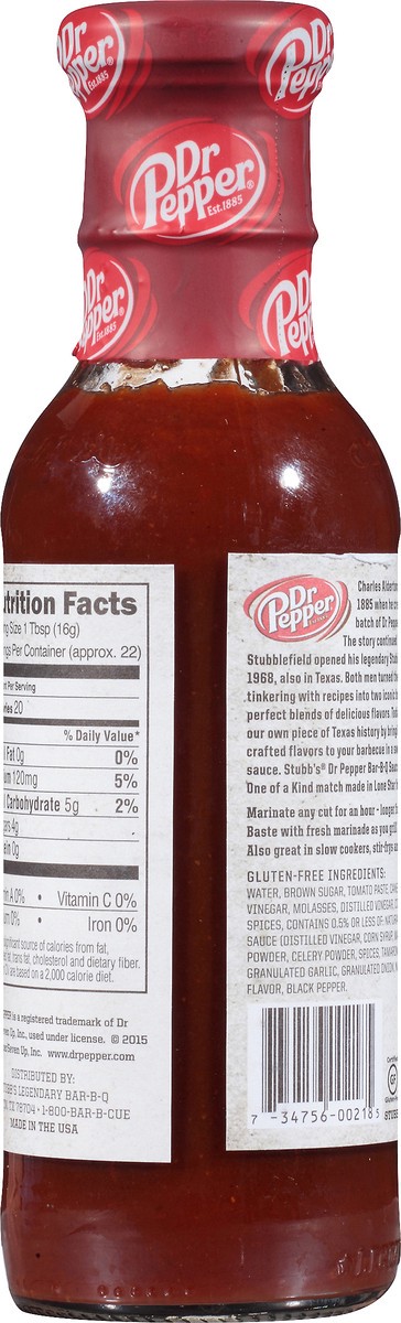 slide 8 of 8, Stubb's Dr Pepper Anytime Sauce, 12 oz