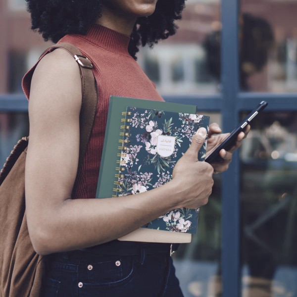 slide 5 of 10, Cambridge Leah Bisch™ for Cambridge® Weekly Monthly Planners, Calista Floral, 1 ct