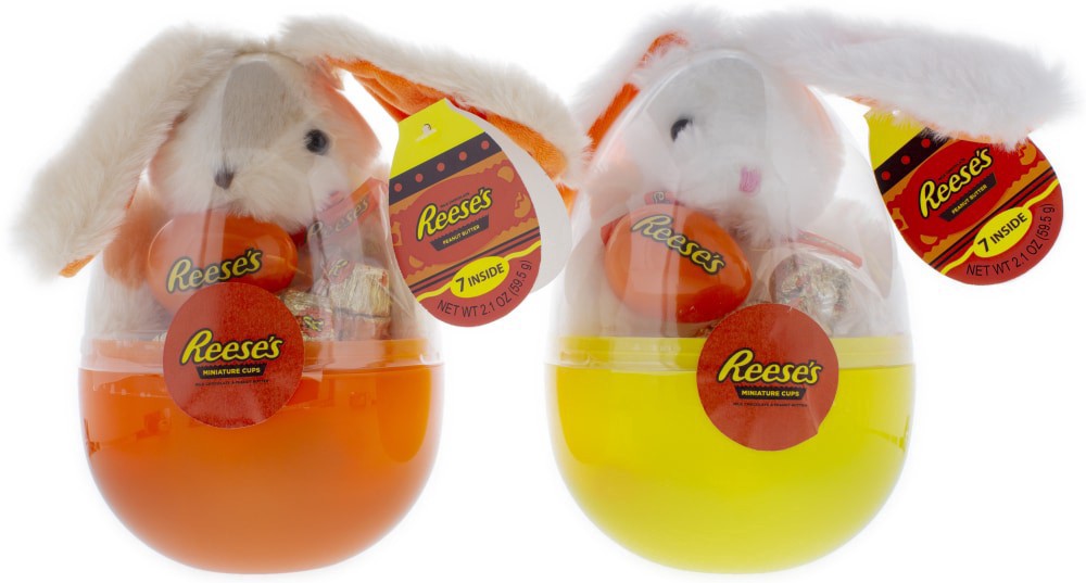 slide 1 of 1, Galerie Bunny Plush With Reese's Miniature Cups Candy Jumbo Egg Gift - Assorted, 1 ct