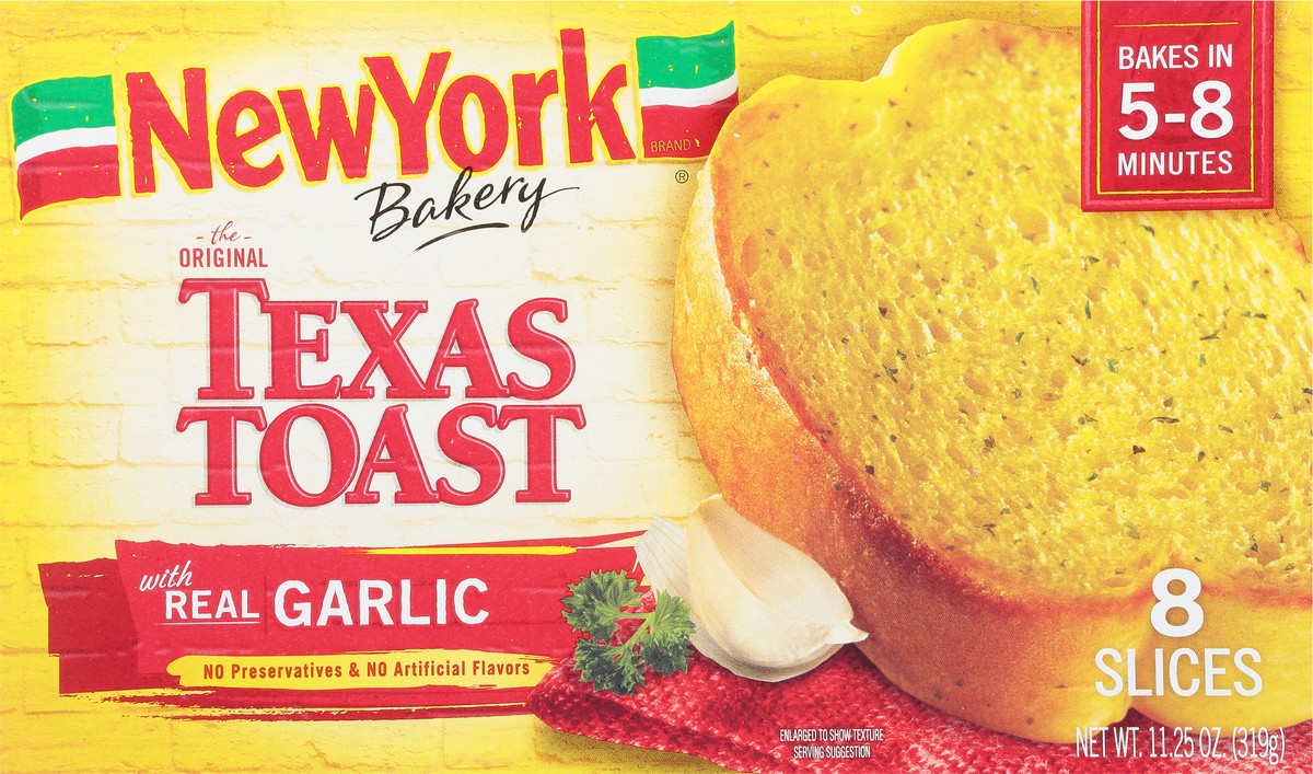 slide 5 of 9, New York Bakery Frozen Garlic Texas Toast - 11.25oz, 11.25 oz
