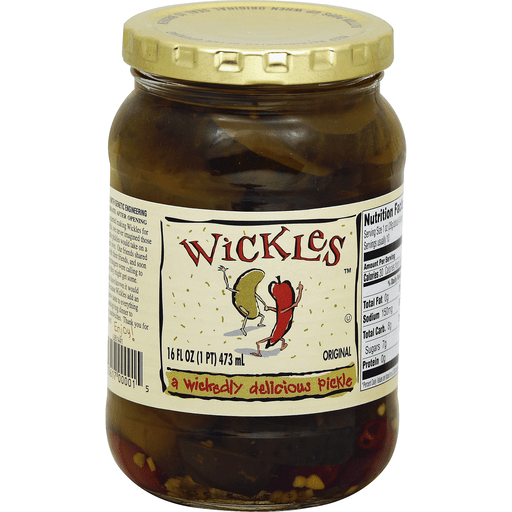 slide 2 of 3, Wickles Original Sweet Pickle Chips, 16 oz