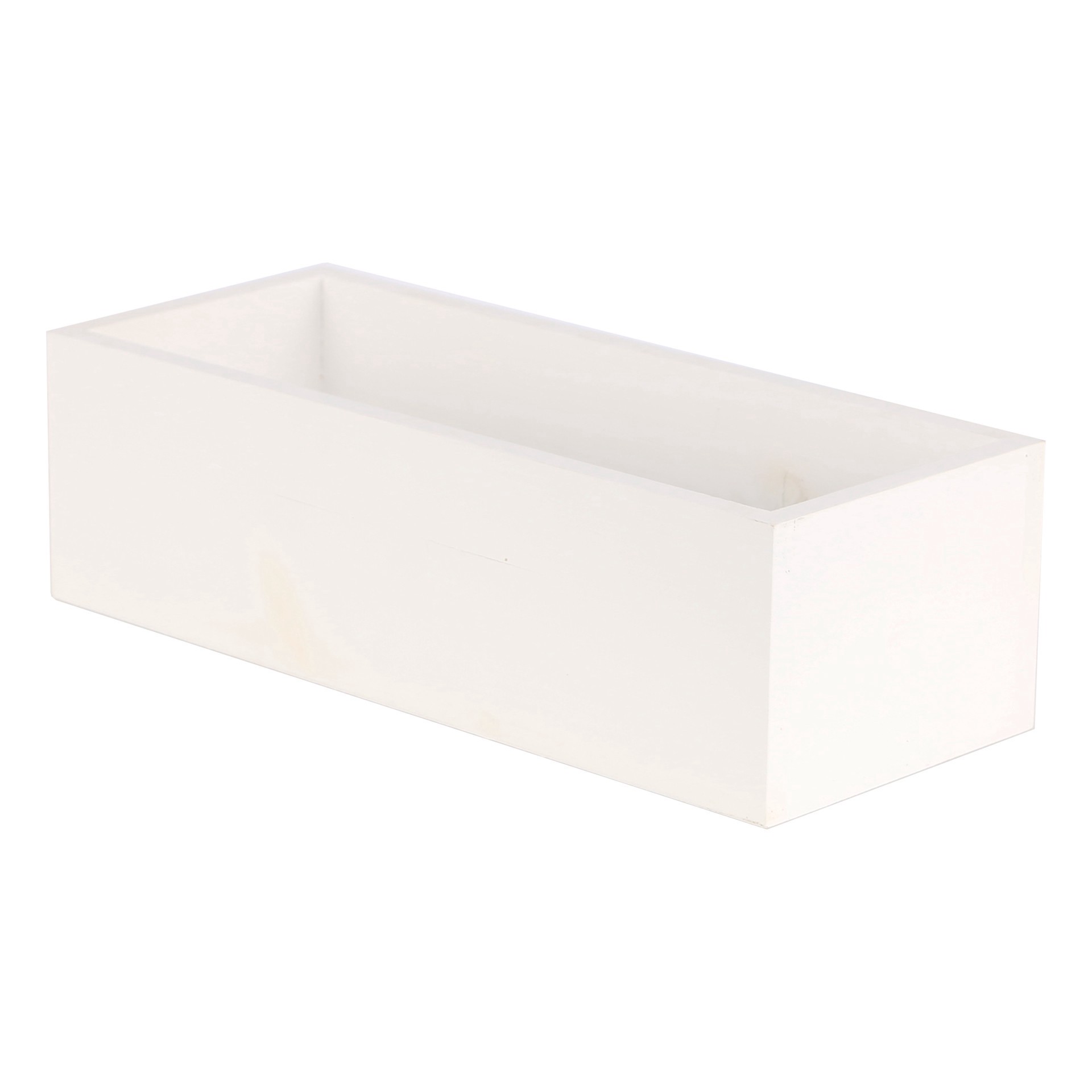 slide 3 of 3, 12" Whitewashed Wood Box By Make Market, 12 in x 4.9 in x 3.5 in