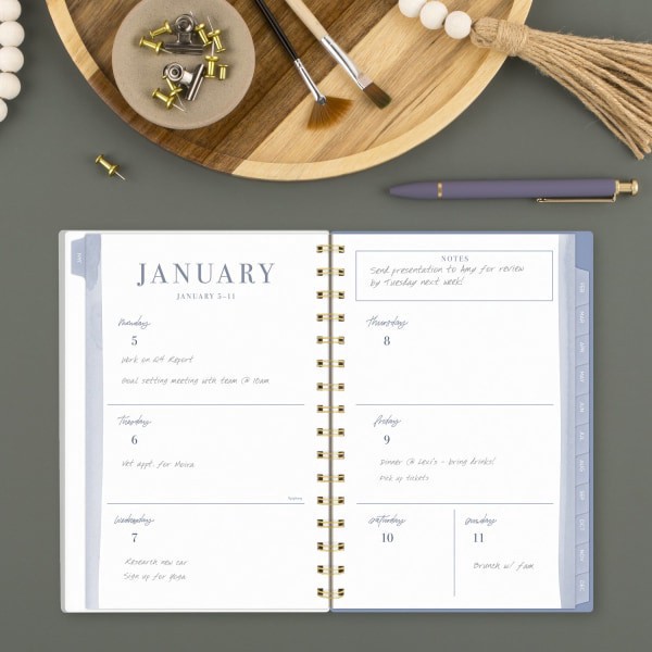 slide 9 of 10, Cambridge Leah Bisch™ for Cambridge® Weekly Monthly Planners, Stripe, 1 ct