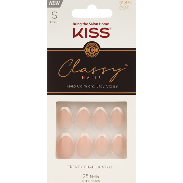 slide 1 of 1, Kiss Classy Nails Exclsve Only, 1 ct