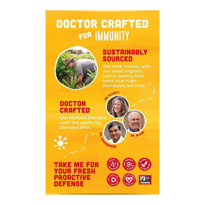 slide 6 of 7, Vive Organic Immunity Boost Original Ginger & Turmeric Shot (2oz, 4 count), 8 fl oz