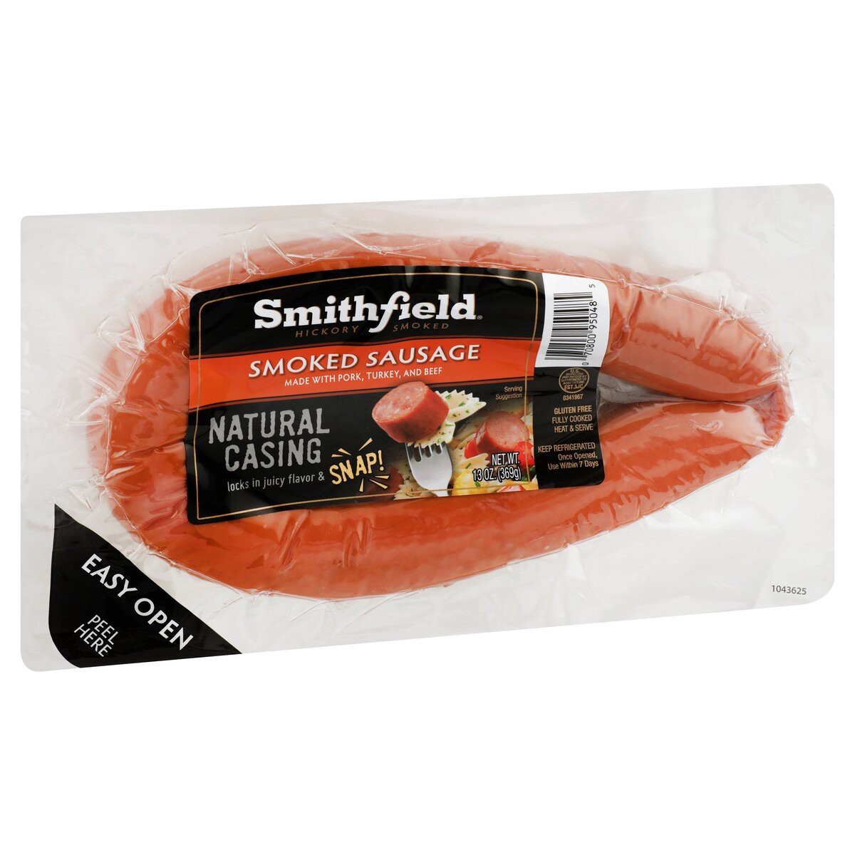 slide 4 of 8, Smithfield® smoked sausage, 13 oz