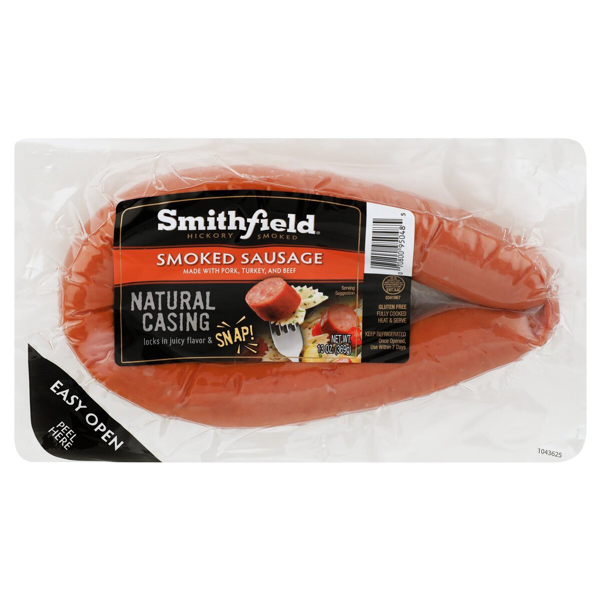 slide 1 of 8, Smithfield® smoked sausage, 13 oz