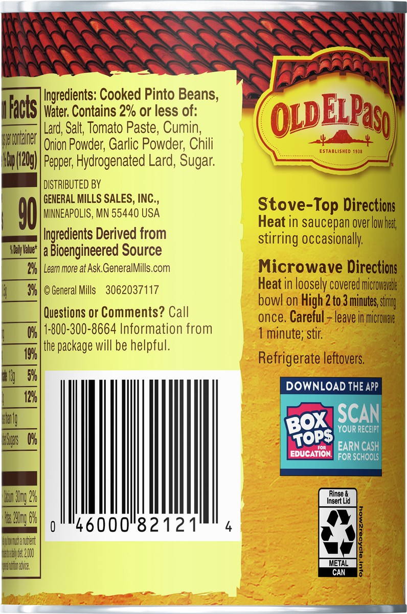 slide 8 of 9, Old El Paso Traditional Canned Refried Beans, 16 oz., 16 oz