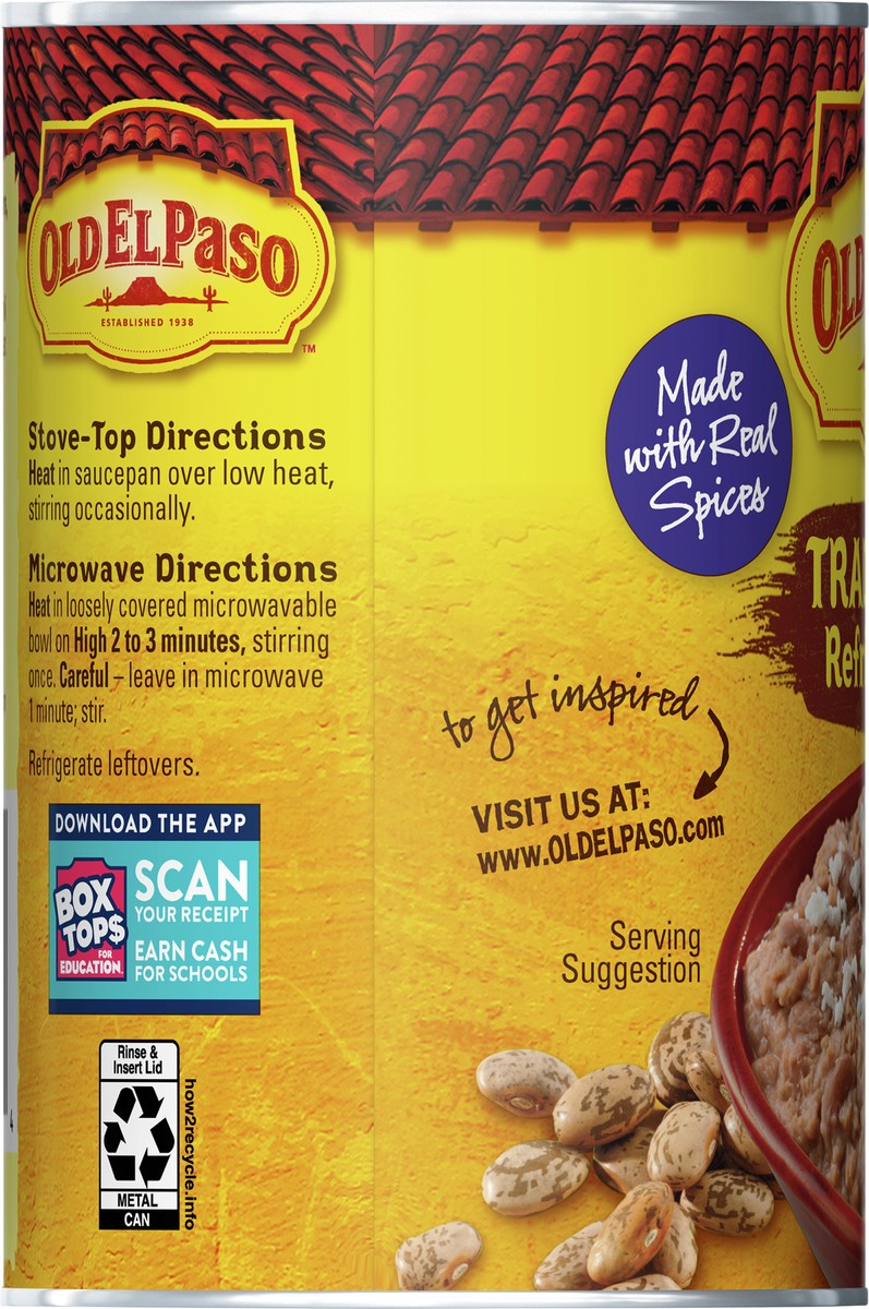 slide 9 of 9, Old El Paso Traditional Canned Refried Beans, 16 oz., 16 oz