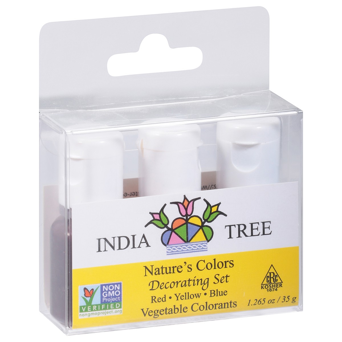 slide 7 of 12, India Tree Vegetable Colorants Red/Yellow/Blue Decorating Set 1.265 oz, 1.26 oz