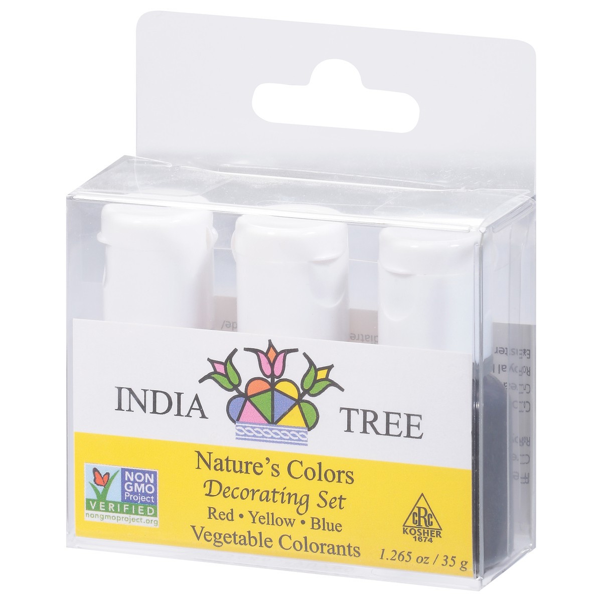 slide 2 of 12, India Tree Vegetable Colorants Red/Yellow/Blue Decorating Set 1.265 oz, 1.26 oz