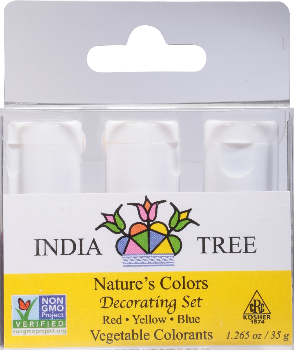 slide 6 of 12, India Tree Vegetable Colorants Red/Yellow/Blue Decorating Set 1.265 oz, 1.26 oz