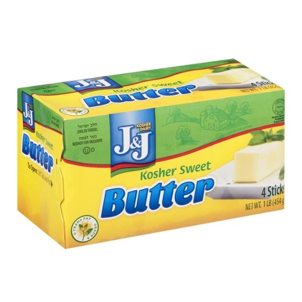 slide 1 of 1, J&J Sweet Butter Quarters, 1 ct