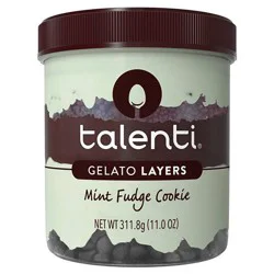 Talenti Gelato Layers Mint Fudge Cookie 311.8g, 11 oz