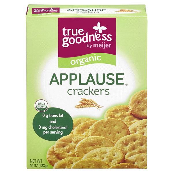 slide 1 of 6, True Goodness Organic Applause Cracker, 10 oz