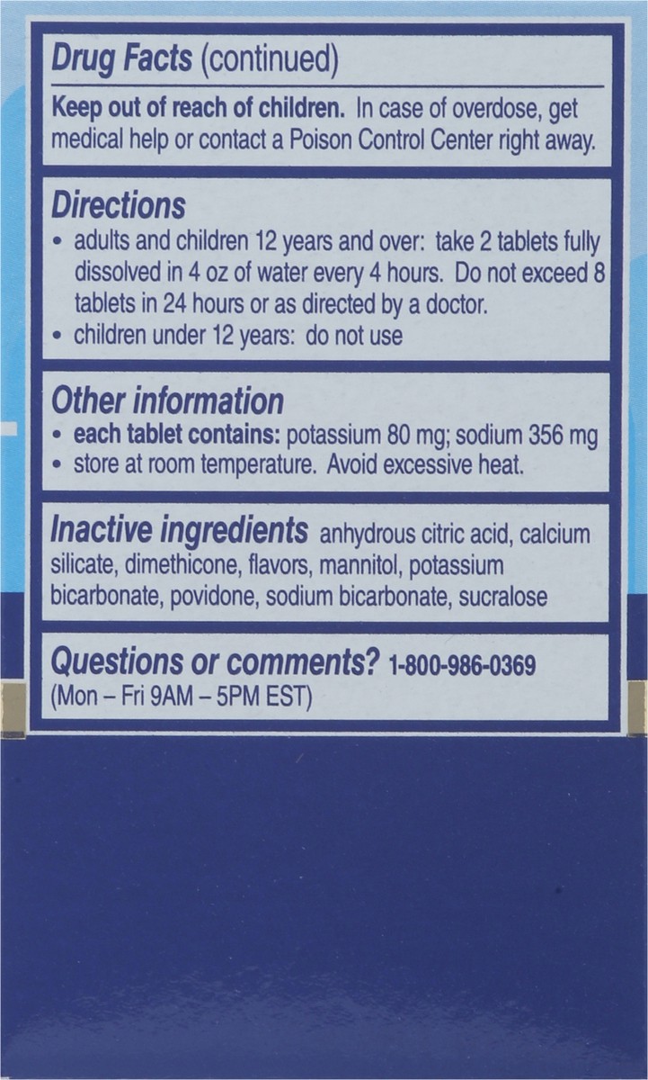 slide 9 of 12, Alka-Seltzer PowerFast Fizz Sparkling Original Flavor Severe Cold 24 Effervescent Tablets, 24 ct