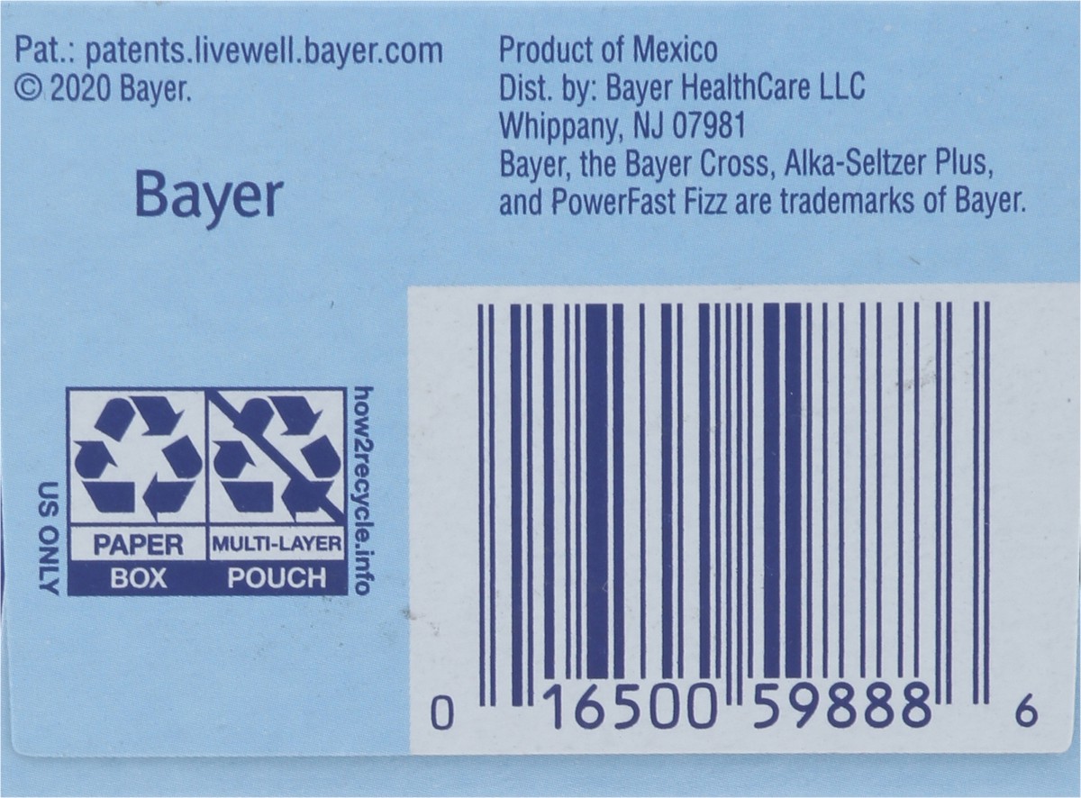 slide 8 of 12, Alka-Seltzer PowerFast Fizz Sparkling Original Flavor Severe Cold 24 Effervescent Tablets, 24 ct