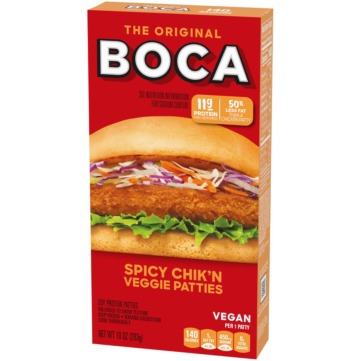 slide 2 of 9, Boca Burgers Spicy Chick Patty, 10 oz