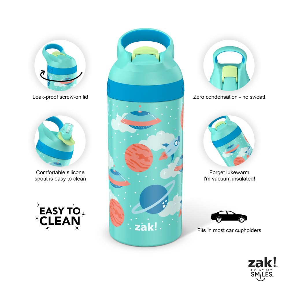 slide 3 of 4, Zak! Designs Stainless Steel Double Walled Water Bottle, 1 ct