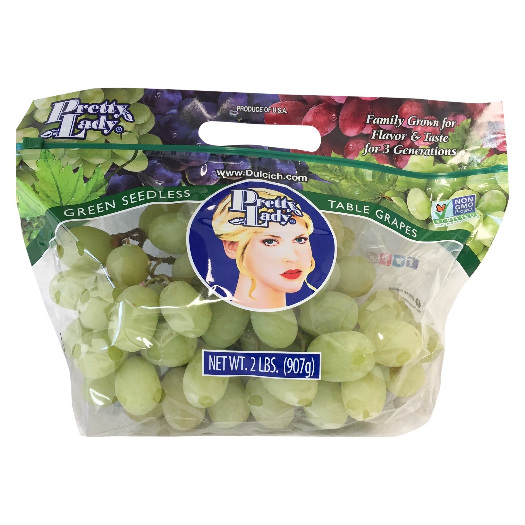 slide 1 of 2, Fresh White Seedless Grapes, 3 lb