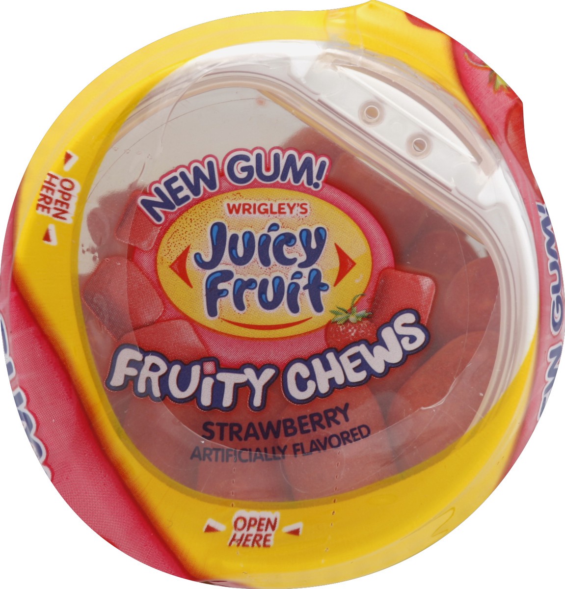 slide 3 of 3, Juicy Fruit Fruity Chews Strawberry Sugarfree Gum, 40 piece bottle, 40 pc